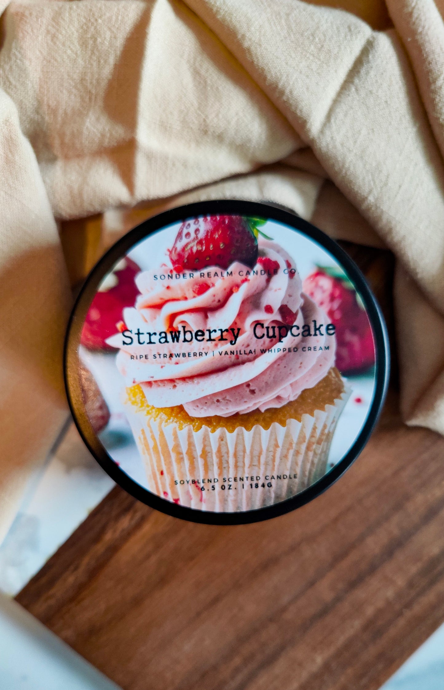 Strawberry Cupcake Candle