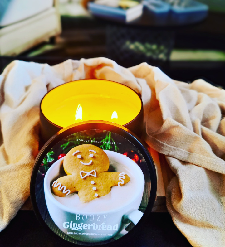 Boozy Gingerbread Candle
