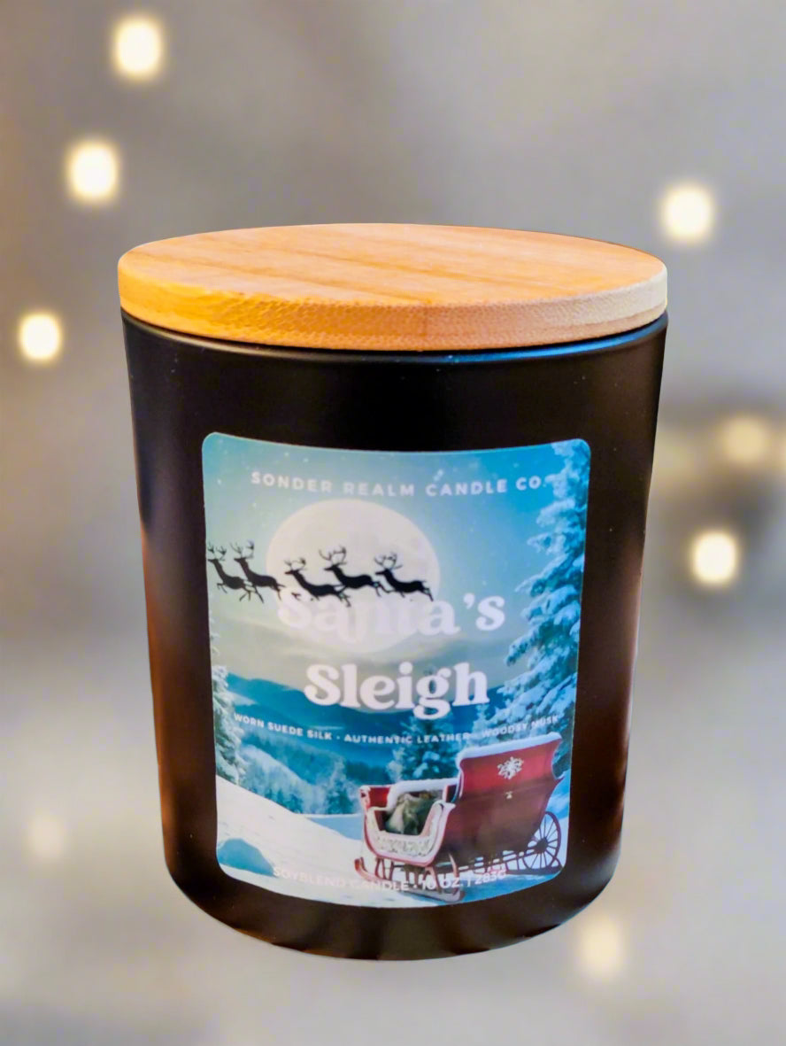 Santa's Sleigh Candle