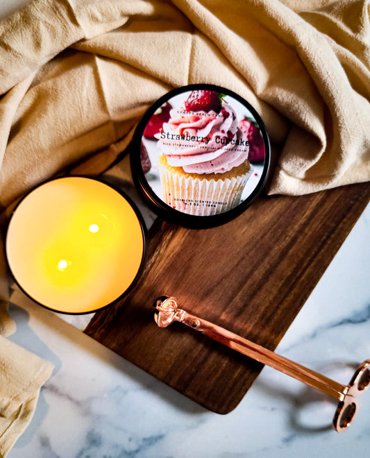 Strawberry Cupcake Candle