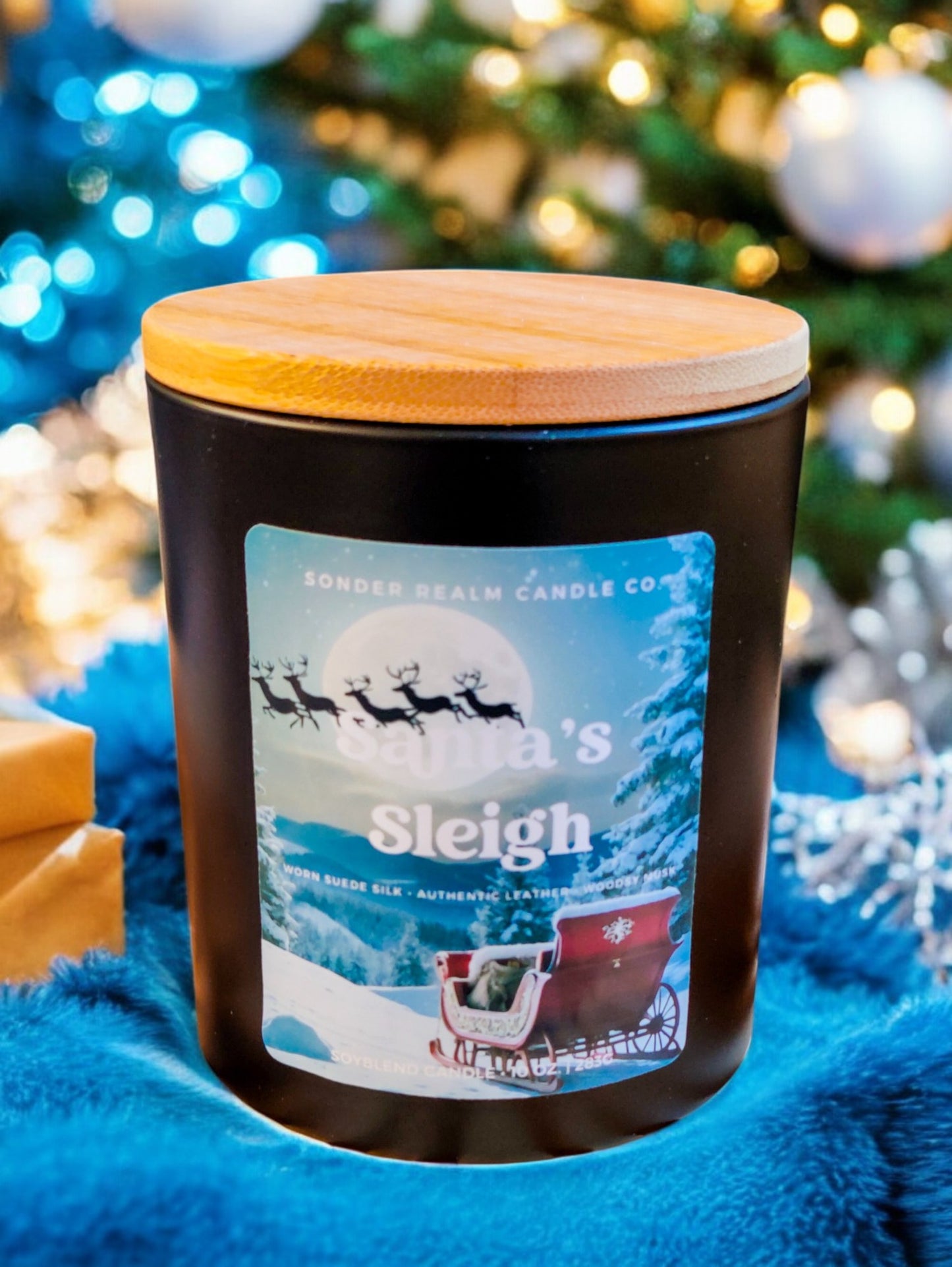 Santa's Sleigh Candle